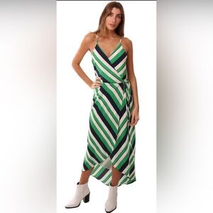 Veronica M Green and Black Sleeveless Sundress